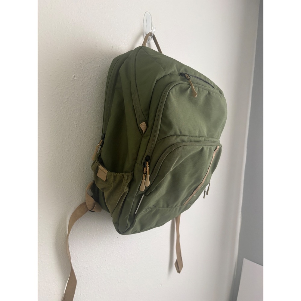 Embark Olive Green Ripstop Laptop Backpack Multi-Pocket Travel School Bag Mens - Picture 3 of 10
